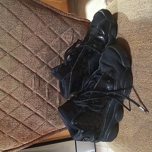 Nike Air Jordan 13 Retro Cap And Gown GS Black Lace Up Sneakers Shoes